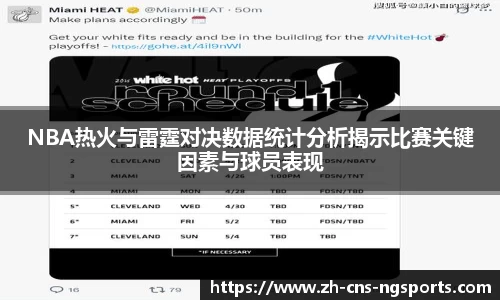 NBA热火与雷霆对决数据统计分析揭示比赛关键因素与球员表现